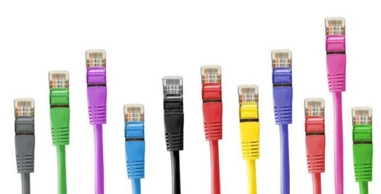 google page-speed insights illustrated by image of coloured ethernet cables