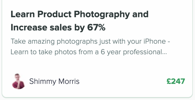 azon u product photography upsell