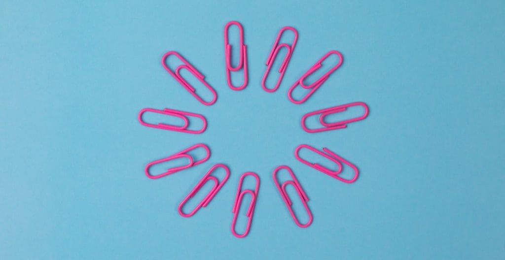 paper clips as proxy for linking to other content