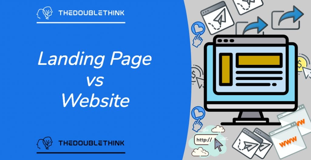 landing page vs website