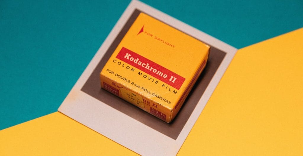 old style camera film in box as proxy for what is a vlog