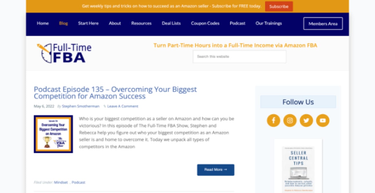 Amazon FBA Blogs The Top 7 Best (July 2024)