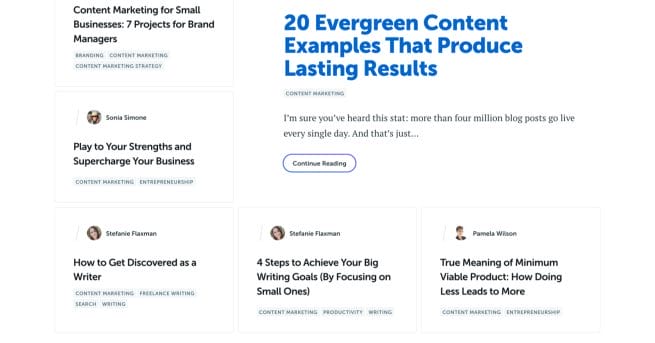 copyblogger homepage screenshot for best blogs about blogging